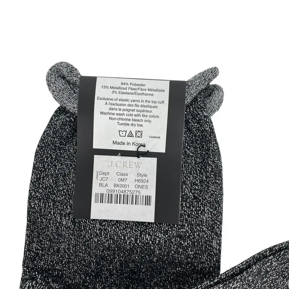 J.Crew Lurex® bootie socks and Snowflakes trouser socks 2 Pairs NEW with tags!